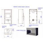 Krbová kamna ABX Narvik pískovec